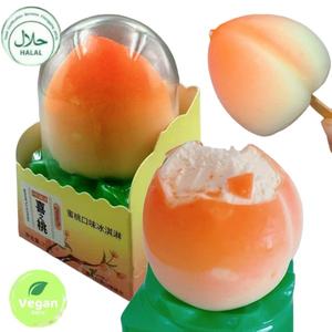 Popolare su TikTok e sui Social Media, Questo Snack Congelato (75g) Presenta un <span class=keywords><strong>Gelato</strong></span> al Cioccolato a Forma di Pesca 3D. - Product Image 1