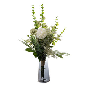 Bouquet de fleurs artificielles Qili avec eucalyptus et pissenlit pour la décoration de la maison et des mariages CF01050 - Product Image 5