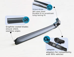 Adaptateur de remplacement de qualité OEM au design unique, lame d'essuie-glace hybride neuve pour voiture Renault, y compris la <span class=keywords><strong>Megane</strong></span> <span class=keywords><strong>3</strong></span> - Product Image 5