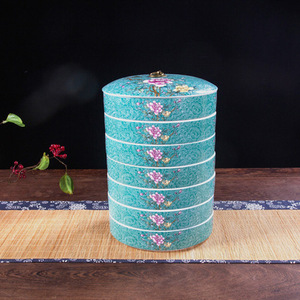 <b>Tea</b> Handmade Special Tuba Ceramic Pu'er <b>Tea</b> Canister Porcelain High Quality Cover Tableware <b>Tea</b> Gift <b>Boxes</b> Container - Product Image 5