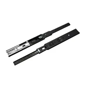 Two-way telescopic slides offered in partial extension soft close drawer slides rails drawer runner