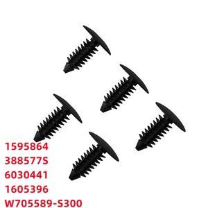 Rivets en plastique noir 388577S, attaches automobiles pour la réparation et le remplacement de la carrosserie, clips de fixation en nylon. - Product Image 5