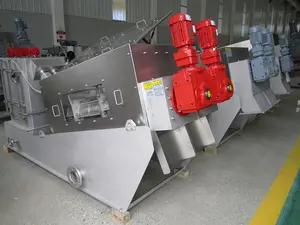 Wastewater Sludge Dewatering Volute Dewatering Double Screw Press Machine