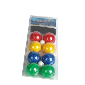Jeu de boules de pétanque en plastique - Couleurs mélangées - Boules ergonomiques non toxiques de 72 mm pour une utilisation en intérieur/extérieur - Product Image 2