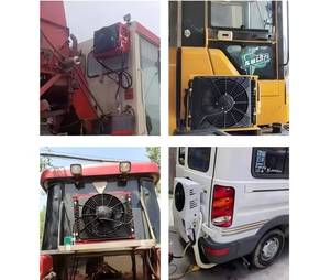 Kit de climatisation de stationnement split écoénergétique 12V/24V DC avec télécommande pour camions, camping-cars, caravanes, modèle Q-300, 2000m³/h de refroidissement - Product Image 6