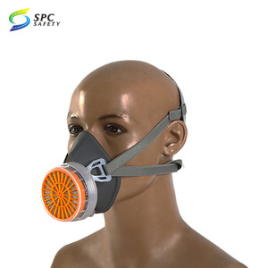 Haute qualité confort soudage industriel demi-<span class=keywords><strong>masque</strong></span> unique <span class=keywords><strong>filtre</strong></span> à charbon <span class=keywords><strong>actif</strong></span> chimique anti nocif respirateur <span class=keywords><strong>masque</strong></span> à gaz - Product Image 6