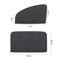Pare-soleil magnétique pour voiture, protection UV, rideau de fenêtre de voiture, pare-soleil latéral en maille, visière solaire, protection estivale, film de fenêtre