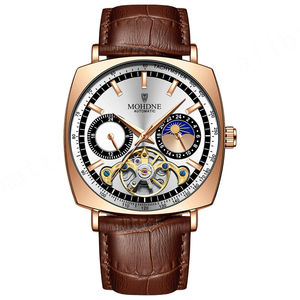 Reloj mecánico de fase lunar helado de lujo de fábrica de China de alta calidad para hombres impermeable automático cuadrado 41mm deportes personalizados - Product Image 6