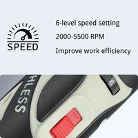CLOVER 12V 3 Pouces Mini Polisseuse Nano Rotative Sans Fil à Double Action pour Voiture, Lustreuse sur Batterie