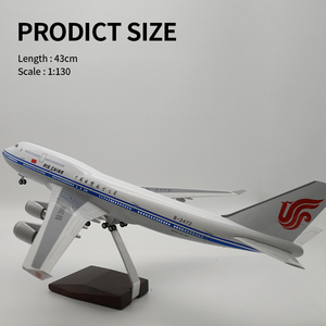 Modèle d'avion pour cadeau, échelle 1:150, avions 747 <span class=keywords><strong>KLM</strong></span>, modèle Boeing de 47 cm - Product Image 2