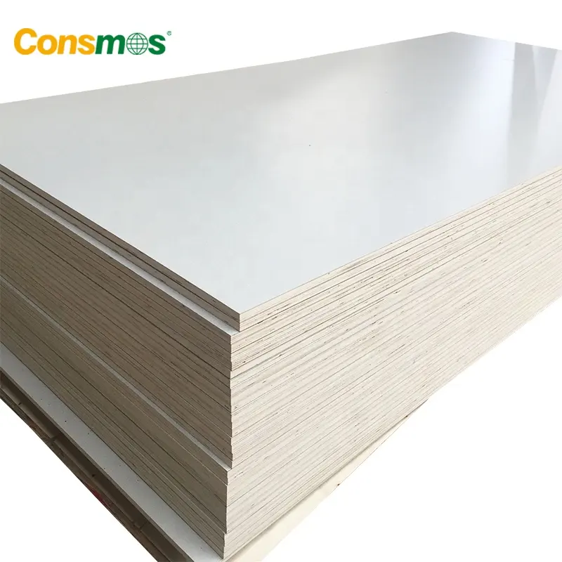 Consmos 6mm Titanium White Formica HPL Fireproof Plywood Boards Price