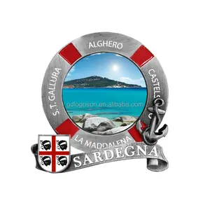 Sardegna Souvenir Collecties Custom Made Nautische Stijl Retro Metalen Koelkast Magneet