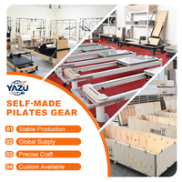 Machine de Pilates Reformer en aluminium avec demi-tourneuse, lit de yoga professionnel pour le renforcement musculaire et le remodelage corporel, idéal pour studio de Pilates