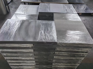 Grille métallique décorative professionnelle en acier inoxydable perforé alvéolé 5x10 trous, robuste et économique, pour filtres - Product Image 6