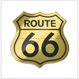 Autocollant 3D pour <span class=keywords><strong>moto</strong></span>, autocollants pour <span class=keywords><strong>voiture</strong></span> <span class=keywords><strong>Route</strong></span> <span class=keywords><strong>66</strong></span> historique, autocollants pour Scooter - Product Image 1
