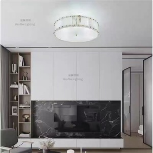 Modern Marble <b>Ceiling</b> <b>Light</b> 400xH210mm LED Cold White Surface Mounted Chandelier For Living Room Bedroom Hall - Product Image 4
