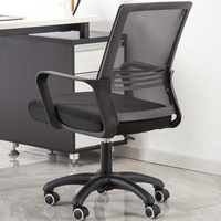 Chaises de bureau ergonomiques modernes et confortables en tissu maillé, pivotantes, réglables en hauteur, avec structure en acier, pour la vente en gros