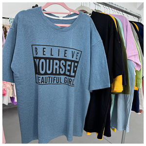 Vente directe d'usine en gros de t-shirts à col en V pour hommes, vêtements en stock, Ropa De Hombre, livraison aléatoire de t-shirts pour hommes de haute qualité - Product Image 5