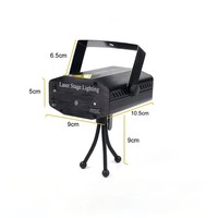 Portable Télécommande LED Scène Lumière DJ KTV Disco Lampe Projecteur Laser Lumières Flash Pour Fête De Noël De Mariage Bar luces led
