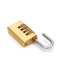 3/4 coffre-fort chiffre combinaison lettre numéro laiton cylindre bagages serrure doré cadenas Masterlock combinaison laiton serrure