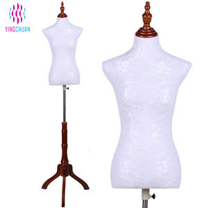 프랑스 세련된 패브릭 덮여 드레스 양식 마네킹 판매 - Product Image 5