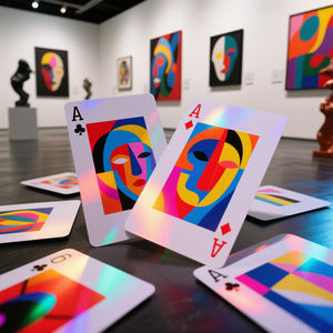 Arte moderno Diseño creativo Naipes Realista Color Choques Cambios <span class=keywords><strong>de</strong></span> sombra <span class=keywords><strong>de</strong></span> luz para ocasiones <span class=keywords><strong>de</strong></span> fiesta Tarjeta personalizada - Product Image 6