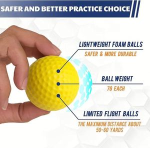 Balles de golf d'entraînement en mousse personnalisées avec logo pour la pratique en intérieur et en extérieur – Idéales pour la fête des pères, pour papa et mari - Product Image 3