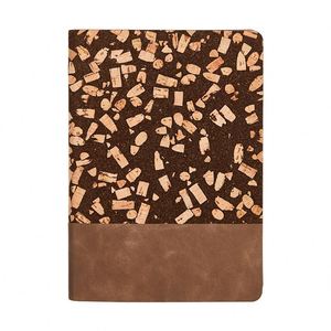 Wholesale <b>A5</b> Eco-Friendly Cork Coffee Grounds Combined PU Leather Notebook Corporate Business Office Use Promotional <b>Notepad</b> - Product Image 1