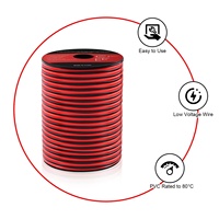 Câble de haut-parleur, rallonge flexible, 2 conducteurs, câble rouge et noir, bandes lumineuses LED, câbles audio-vidéo