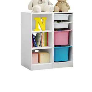 QUAWE High Capacity Children Cabinet Toy Storage Rack Kid Clothes Cabinet
