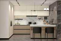 Meuble de cuisine mural moderne style Shaker scandinave à porte simple, avec robinet, charnière, glissière de tiroir et construction en panneau mélaminé pour