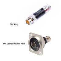 Connecteur coaxial femelle Q9 SDI pour surveillance vidéo BNC ABCCABLS avec tête à bride T152