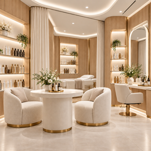 Aménagement intérieur personnalisé pour salon de coiffure, mobilier complet pour la boutique - Product Image 5