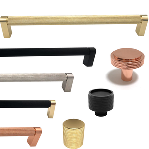 Rose Gold <span class=keywords><strong>Pink</strong></span> Knurled đồ nội thất tủ xử lý màu sắc khác nhau kéo tủ quần áo tủ quần áo ngăn kéo dài phần cứng xử lý - Product Image 3
