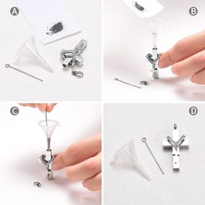 Collana con Urna Croce per le ceneri per le donne uomini commemorativa cremazione gioielli urna ciondolo collana ricordo gioielli per la persona cara - Product Image 6