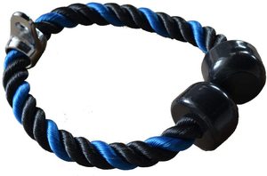 Fixation de câble Triceps, push-up, câble en Nylon noir et bleu, 30mm de longueur, 27 pouces - Product Image 6