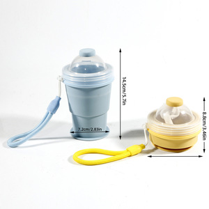 Foldable Ice Hockey Cup 325ml With Built In Straw Portable Silicone Ice Mold Summer Edition - Product Image 4