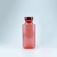 Fabricant Bouteille en plastique PET transparente violette de 10oz 300ml avec bouchon à rabat Bouteille de savon à vaisselle personnalisée Bouteille de détergent vide