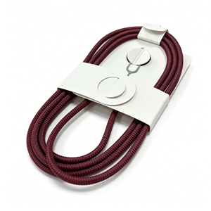 Burgundy nylon braided <b>cable</b> 60W PD fast charging <b>cable</b> <b>USB</b> <b>C</b> to <b>USB</b> <b>C</b> data <b>cable</b> For iPhone 18 Tablet - Product Image 1