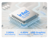 Mini PC de Alto Rendimiento Intel I5-12450H 8 Núcleos 12 Subprocesos Doble DDR4 3200Mhz 32G 64G M.2 2280 NVME 512G PC para Juegos y Diseño