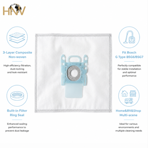 Para <span class=keywords><strong>Bosch</strong></span> G Type BSG7 BSG6 BSGL3126GB GL30, <span class=keywords><strong>bolsa</strong></span> de polvo para aspiradora, <span class=keywords><strong>bolsa</strong></span> de plástico reutilizable no tejida para batería Manual eléctrica RV - Product Image 3