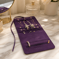Pochette à bijoux en tissu de haute qualité, emballage tendance pour bagues, colliers, bracelets, boucles d'oreilles, emballage de voyage