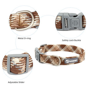 <span class=keywords><strong>Collar</strong></span> de perro de lujo nuevo logotipo personalizado reflectante hebilla de Metal de liberación rápida collares de entrenamiento duraderos para mascotas para perros pequeños medianos grandes - Product Image 2