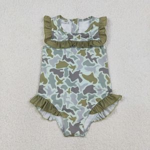 Combinaison de bain pour filles motif camouflage canard colvert - Product Image 2