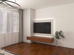 Armoires de rangement et ensembles de meubles de chambre à coucher en bois minimalistes avec un design convertible personnalisé pour les appartements et les hôtels - Product Image 4