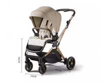 Produits pour bébés, poussette de luxe pour bébé 3 en 1, poussettes pliables à vue dégagée