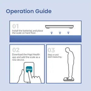 TRANSTEK 제조 업체 180kg 5mm 유리 홈 욕실 스케일 인체 체중 균형 APP와 기초 디지털 신체 체중 감량 스케일 - Product Image 6