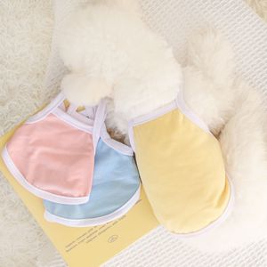 Chaleco para perro de color sólido, estilo macaron, con tirantes, para razas pequeñas como Teddy, Bichón, Pomerania, ropa de verano. - Product Image 3