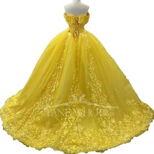 Robes de bal Quinceañera LY-QD0194, Vestido Para Quinceañera, Robes de Quinceañera, Corset en dentelle, Princesse de 15 ans - Product Image 4