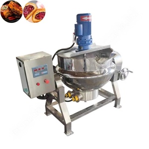 Marmite de cuisson automatique à double enveloppe avec agitateur et grattoir pour la fonte du sucre et la production de concentré de tomate - Product Image 2